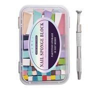 Pack d ' éponges à ongles couleurs blanches et arc-en-ciel éponges d ' estampage pour ongles pour débutants et artistes d ' ongles éponge d ' estampage