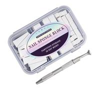 Pack d ' éponges à ongles couleurs blanches et arc-en-ciel éponges d ' estampage pour ongles pour débutants et artistes d ' ongles éponge d ' estampage