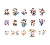 Pack d ’ étiquettes PET orientées règle européenne, 15 modèles uniques par ensemble, matériel de journalisation essentiel en deux pièces