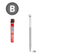 PACK D34 2,8 X 70 ANNELÉES - 2200 POINTES + 2 GAZ - ASLAFIX - PD3428702