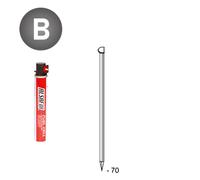 PACK D34 2,8 X 70 LISSES - 2200 POINTES + 2 GAZ - ASLAFIX - PD3428701