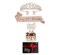 Pack D'accessoires Anniversaire 18 Ans Rose