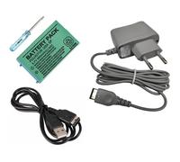 Pack d'accessoires - LINK-E - Compatible Nintendo GBA SP - Chargeur secteur - Câble USB - Batterie de remplacement