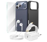 Pack d'accessoires - MAYAXESS - iPhone 17 Pro Max - Coque MagSafe - Chargeur rapide 20W - Écouteurs USB-C