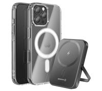 Pack d'accessoires - SWISSTEN - iPhone 16 Pro Max - Coque Bi-matière - Powerbank 5000 mAh - Charge sans fil 15 W