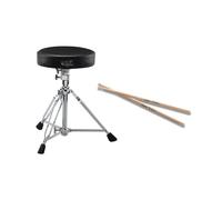 Pack d'accessoires V-Drums DAP-2X | Un tabouret confortable et des baguettes de haute qualité pour V-Drummers | Robuste | Hauteur réglable