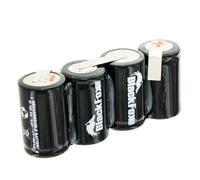 Pack d'accumulateurs composé de 4x 2/3A 1600mAh cellules avec câble, sans fiche