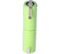 Pack d'accumulateurs NiMH 2,4 Volt, 750mAh, 58x14,5mm pour brosses à dents
