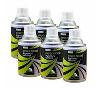 Pack d'Aérosols au Pyrèthre Végetal 6x250ml Anti mouches, moucherons, moustiques, mites, puces, punaises de lit, etc... Insectes volants et rampants. (6)