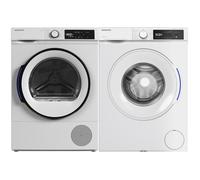 PACK DAEWOO Lave-linge Hublot 8kg 1400trs/min + Sèche-linge Pompe à Chaleur 8kg