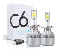 Pack d'Ampoules H7 haute puissance 36Watts C6 ! Avec un flux lumineux de 3800 lumens. Ce kit d'ampoules LED H7 36W remplace vos amp