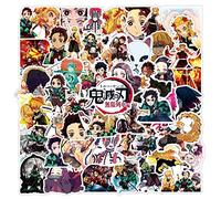 Pack d'autocollants Demon Slayer 50pcs, autocollant en vinyle pour bouteilles d'eau ordinateur portable Skateboard Notebook, cadeau pour adultes enfants adolescents