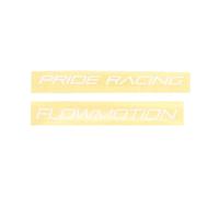Pack d'autocollants Pride Racing Flowmotion Blanc