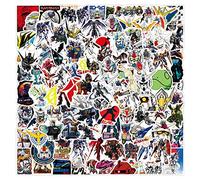 Pack d'autocollants Robot Anime Gundam 100 pièces, autocollants en vinyle Anime pour bouteilles d'eau ordinateur portable Skateboard Notebook, cadeau pour adultes enfants adolescents