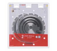 Pack d'avantage spécial de semis circulaire en bois de construction 2x 235x30x2.8 / 1.8x16t