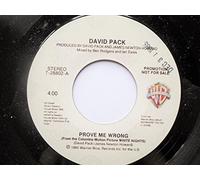 Pack, David - Pack, David Prove Me Wrong 7" Warner Bros 728802 EX 1985 US pressing, demo
