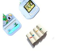 Pack de 1 caméra d ' Impression pour, dotée d ' objectifs et arrière, boîtier ABS, Lecteur de Carte 32 go, 4 papiers Photo conviviaux pour la Famille