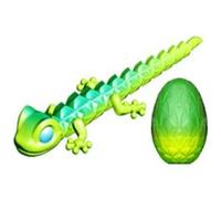 Pack De 1 Gecko Crystalynx Dragons Surprise Vert