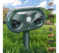 Pack de 1 Repulsif Chat Exterieur Solaire, Répulsif Chat Ultrason, Repousse efficacement Les Chats, Les Oiseaux, Les Renards, Les ratons laveurs