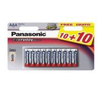 Pack de 10+10 piles Panasonic Everyday Power LR03 AAA G