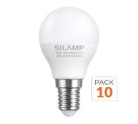 Pack de 10 - Ampoule LED E14 8W 220V G45 300° - Blanc Chaud 2300K - 3500K