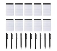 Pack De 10 Bloc-Notes Et 10 Stylos À Bille, Mini Cahiers, Bloc-Notes Lignés, Bloc-Notes Portables, Fournitures D'Apprentissage Et De Bureau, Papeterie Pour Étudiants