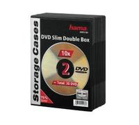 Pack de 10 boîtiers DVD Doubles Slim Noir