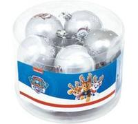 Pack de 10 boules de sapin de Noël diamètre 6cm. par Paw Patrol Nickelodeon ARDITEX PW14027 Gris G