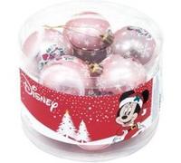 Boule de Noël - Minnie Mouse - Lucky - Lot de 10 - Rose - Plastique - Ø 6 cm