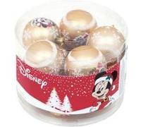 Pack de 10 boules de sapin diamètre 6cm de Minnie Mouse Disney ARDITEX WD14013 Or G