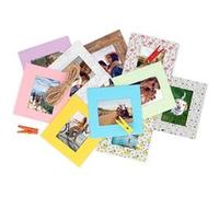 Pack de 10 Cadres papier photo Do It Yourself format mini T'nB pour Film Instax® Mini et Papier Zink® Rose, Violet, Bleu, Jaune, Vert, Gris, Noir, Blanc, Marron G