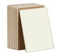 Pack de 10 Carnets A5 Vierges avec Couverture en Kraft Brun - Cahiers à Pages Blanches pour Écriture, Dessin & Journal, Petit Bloc-Notes, 72 Pages par Carnet, Idéal pour Bureau, École (14 x 20,2 cm)