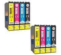Pack de 10 Cartouches Compatible pour Epson 603XL Noir & Couleurs Qualitoner