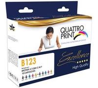 Pack de 10 cartouches compatibles Brother LC-123 - 4 Black + 2 cyan + 2 magenta + 2 yellow Multicolore G