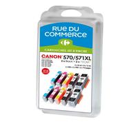Pack De 10 Cartouches Compatibles Canon Pgi-570xl/cli-571xl Bk/c/m/y/phbk
