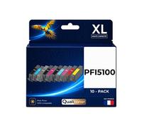 Pack de 10 Cartouches d'encre Générique PFI5100 Multicolore 14.4 ml compatible imagePROGRAF PRO-310