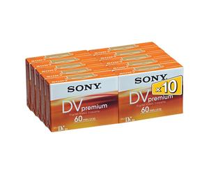 Pack de 10 cassettes vidéo numériques Sony DVM de 60 min