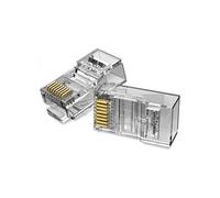 Pack de 10 Connecteurs RJ45 Mâle Cat.6 - Couleur Transparent