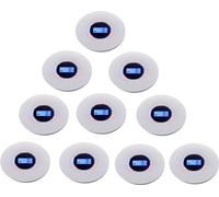 pack de 10 détecteurs de fumée Détecteur de CO 2en1 Détecteur de fumée et de monoxyde de carbone Protection incendie Capteur de CO