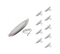 Pack de 10 - Downlight Dalle LED Extra Plate Ronde ALU 18W - Blanc Neutre 4000K - 5500K - SILAMP