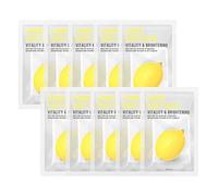 [PACK DE 10] EUNYUL Masque en feuille de Purity CITRON Masque Visage Soins de la peau coréens Ingrédients naturels pour tous les types de peau