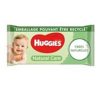 Pack de 10 - Huggies - NATURAL CARE - Lingette bébé x 56 G