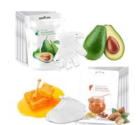 Pack de 10 masque pour les pieds masque pour les mains hydratant 5 paires de gants et 5 paires de chaussettes masque hydratant huile de noix de Coco Miel extrait d'amande ETMM03 Elitzia