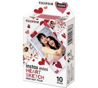 Pack de 10 photos Fujifilm Instax Mini Heart Sketch