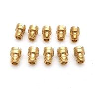 Pack de 10 Pièces 4mm Gicleur Principal M4 for GY6 50cc 139QMB Moto Scooter for Mi-ku-ni Keihn Carburateur PZ19 Taille de 50 à 145 accessoires de carburateur de moto (Color : 122-145)