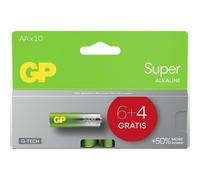 GP Piles Super LR6 (AA) Longlife G-Tech alcalines 1,5 V Lot de 10