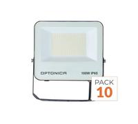 Pack de 10 - Projecteur 100W IP65 CCT - 3000K/4000K/6000K