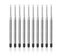 Pack De 10 Recharges Inox, Recharges Stylo Bille Métal, Instruments D'Écriture, Fournitures De Travail Et De Bureau