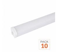 Pack de 10 - Réglette LED étanche 150cm 50W IP65 - Blanc Neutre 4000K - 5500K