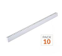 Pack de 10 - Réglette Suspendue LED 120cm 35W Blanc - Blanc Froid 6000K - 8000K